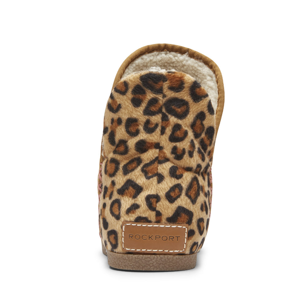 Botas Rockport Mujer Mexico - Trutech Veda Slipper Leopardo - XKBNJ7863